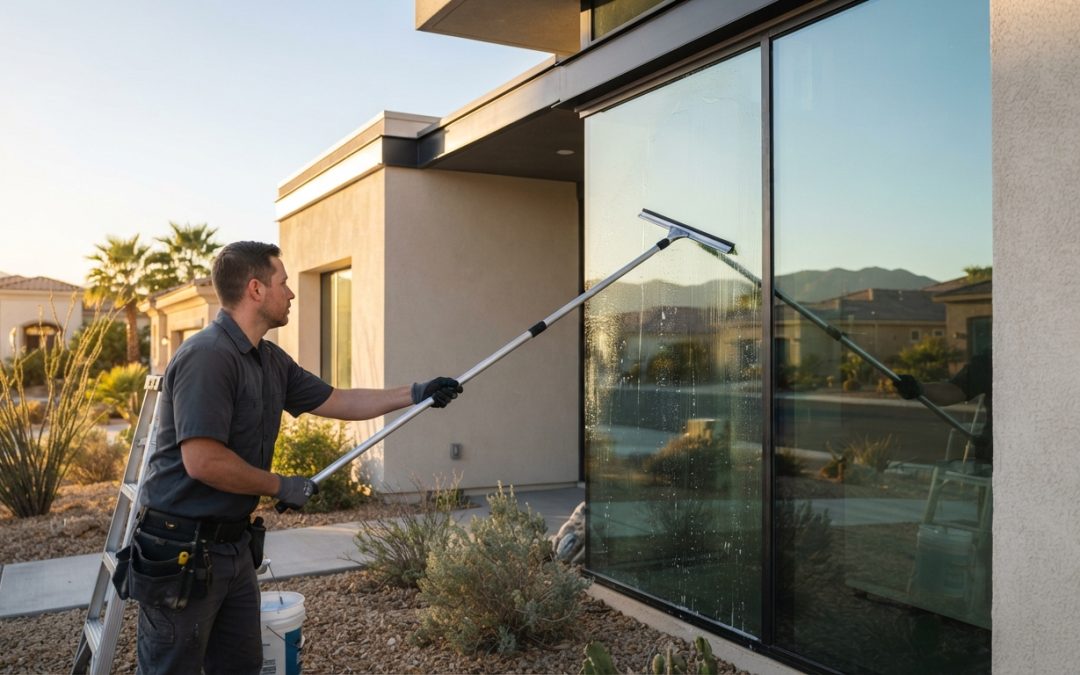 Why Exterior Window Washing Matters for Las Vegas Properties